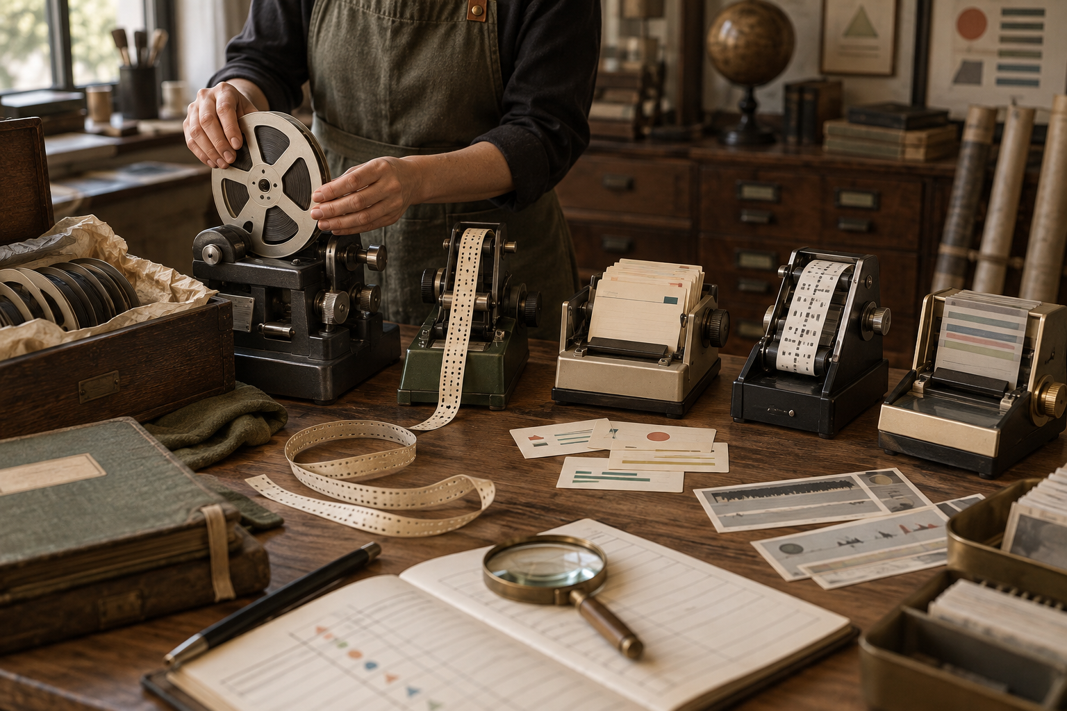 An archivist tests one intact financial archive against five different migration readers
